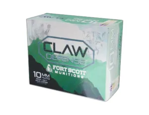 Fort Scott Munitions 62 Fort Scott Claw Defense 10mm 190gr FN Ammo, 20rd Box - 10MM190SCVFNCD