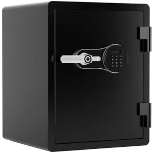 Barska FV PRO 600 Biometric Keypad Fire Resistant Safe Biometric Scanner/Keypad Black Large