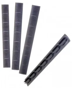 ERGO Grips Parts & Accessories 20 ERGO 7-Slot KeyMod Wedgelok Rail Cover 4 Pack Graphite Grey