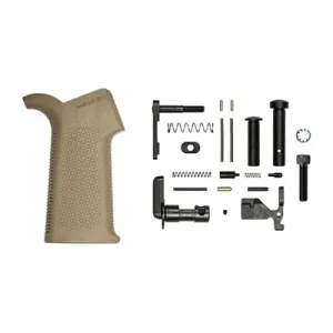 M4e1 Lower Parts Kits W/ Moe Sl Grip, No Fcg Parts - M4e1 Lower Parts Kit W/Moe Sl Grip Minus Fcg For Ar-15 Fde
