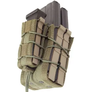 High Speed Gear X2RP TACO Double Rifle Magazine Pouch with Single Pistol Pouch MOLLE Cordura ODG