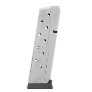 CMC Triggers Parts & Accessories 62 CMC Products Range Pro Full-Size 1911 9mm 10-Round Stainless Steel Magazine