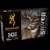 Browning Silver 243 Winchester Plated Soft Point 100 Grain 20 Rounds