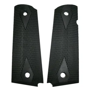 KIMBER 1911 Full Size Double Diamond Black Rubber Grips (1000038A)