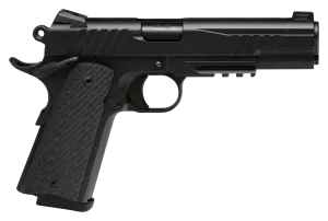 Savage Arms 1911 Gov't-Style with Rail Semi-Auto Pistol - .45 Auto - Black Melonite