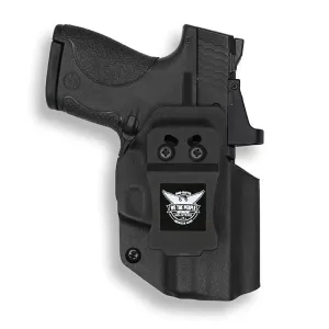 We The People Holsters Smith & Wesson Shield 4" 9/40 IWB Right Handed Holster Red Dot Cut, Black