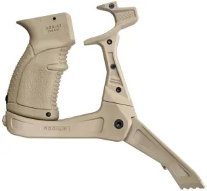 FAB Defense AK-47 Quick Deployment Bipod with Integrated AGR-47 Pistol Grip Flat Dark Earth