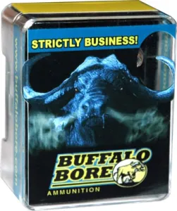 Buffalo Bore Ammunition 15 Buffalo Bore 357 Mag 158 grain Jacketed Hollow Point Low Flash Short Barrel Low Recoil Pistol and Handgun Ammo, 20/Box - 19E/20