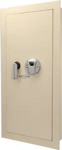 Barska Large Biometric Wall Safe30x13.6x3.5inCream