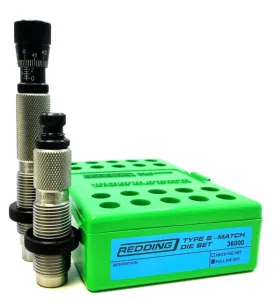 Redding Reloading 6MM Dasher Type S-Match Bushing Full Die Set Steel Small