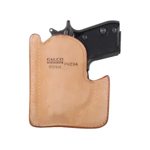 Galco Front Pocket Pocket Holster Ambidextrous Beretta Tomcat 3032, NAA Guardian 380 Leather Tan