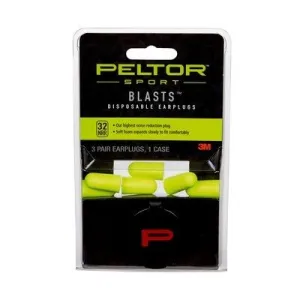 Peltor vs Walkers: Hearing Protection Compared 5 Peltor Sport Blasts Disposable Earplugs 3Pair Pack Neon Yellow 10/Case