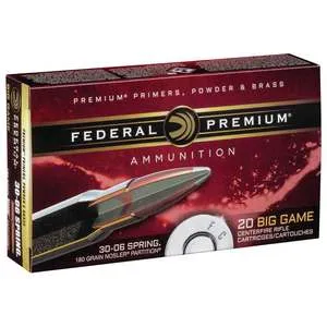 Best Ammo Deals Right Now (2026): Bulk, Defense and Hunting Rounds on Sale 36 Federal Premium Vital Shok 30-06 Springfield 180gr Nosler Partition Rifle Ammo - 20 Rounds