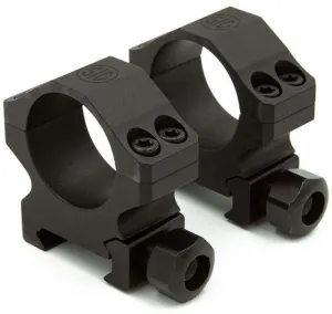 SIG SAUER Alpha Aluminium Hunting Rifle Scope Rings 30mm High Matte Black