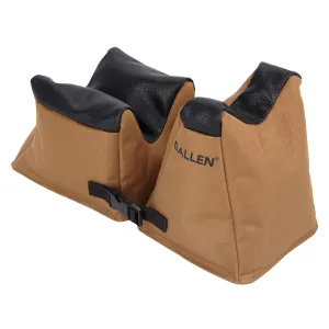 Allen 18411 X-Focus Combo Prefilled Front and Rear Bag, Coyote w/Black Accents Ripstop Polyester, Tacky Grip Bottom Weighs 5.10 lbs., 11.50 L x 5.50 H