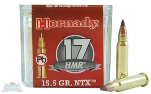 Hornady 17 HMR 15.5gr NTX Rimfire Varmint Express Ammunition 50rds - 83171