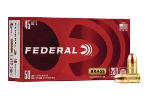 Federal 45 ACP 230 gr FMJ Champion Training Ammo 50/Box