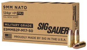 New Hampshire Gun Laws (2026): Constitutional Carry, PRL & Stand Your Ground 59 SIG Sauer Elite Ball 9mm +P Ammo 124 Grain FMJ, 50rds