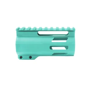 Tiger Rock AR-15 4in M-Lok Super Slim Free Float Handguard w/2in & 3in M-Lok Rail Sections Cerakote Plain Robins Egg Small