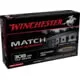 Winchester Match Elite Marksman .308 Winchester 169 Grain Matchking HPBT Brass Cased Rifle Ammo 20 Rounds