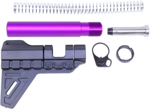 Guntec USA Parts & Accessories 33 Guntec USA AR-15 Micro Breach Pistol Brace Kit Anodized Purple