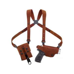 Galco Classic Lite 2.0 Shoulder Holster Right Hand S&W M&P Shield EZ Leather Natural