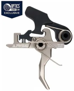 Rise Armament OPMOD HEX-C 2-Stage Trigger Curved 4.5 lb Black/Silver RA-100-HEXC-NIB
