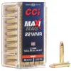 CCI Ammunition 14 CCI 0023 Target & Plinking Maxi-Mag 22 Mag 40 gr Total Metal Jacket (TMJ) 50rd BOX