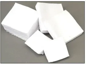 Tipton 22-270 Caliber 1.13in Square Flannel Cleaning Patches Bag of 100 White