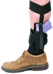 Blackhawk Tactical Gear & Accessories 32 BlackHawk Nylon Ankle Holsters Left Hand Plain Black