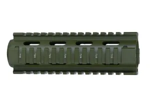 AR-15 Quad Rail Handguard - Carbine Length | Drop-In - Army Green