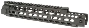 Midwest Industries Two Piece Free Float Handguard AR-15 11.5 in Mid Length M-LOK Anodized Black