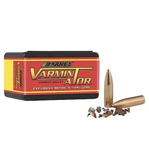 Barnes Ammunition 76 Varmin-A-Tor(TM) 22 Caliber (0.224'''') Hollow Point Flat Base Bullets - 22 Caliber (0.224'''') 50gr Hollow Point Flat Base 100/Box