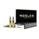 Nosler Ammunition 57 Nosler .22 Nosler Round Nose Flat 85 grain Brass Cased 20 Rounds