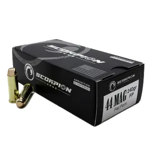 Scorpion Ammo .44 Magnum 240gr FP 50rd - 44M240FP-S50