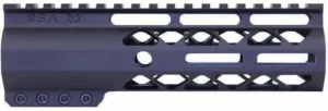 Guntec USA AR-15 7in Air-Lok Series M-LOK Compression Free Floating Handguard w/ Monolithic Top Rail Anodized Black