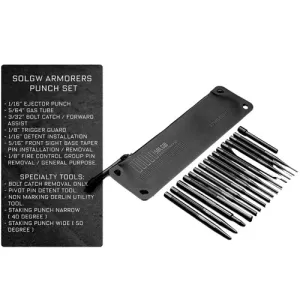 SONS OF LIBERTY GUN WORKS Armorers Punch Set - Starter through drive 16pc