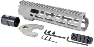 AT3 Tactical SPEAR M-LOK AR-15 Free Float Handguard 9in Length Titanium