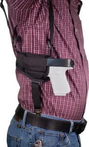 DeSantis Parts & Accessories 50 DeSantis Patriot Grd Shoulder Rig Leather Shoulder Holster Ambidextrous Hand Black