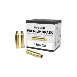 Nosler Ammunition 74 Nosler 10222 Premium Brass Unprimed Cases 33Nosler Rifle Brass 25/Box