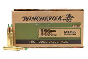 Rifle vs Bow Hunting (2026): Which Should You Choose? 35 Winchester M855 62 gr Green Tip FMJ 5.56x45mm Ammunition 150 Rounds - WM855150