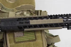 ERGO Grips Parts & Accessories 16 ERGO 7-Slot KeyMod Wedgelok Rail Cover Ergo Logo 4 Pack Dark Earth