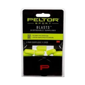 Peltor vs Walkers: Hearing Protection Compared 4 Peltor 97080 Sport Blast Earplugs Foam 32 dB In The Ear Yellow Adult 3 Pair