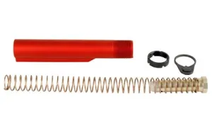 LBE Unlimited Mil-Spec Buffer Tube Kit Red for AR-15