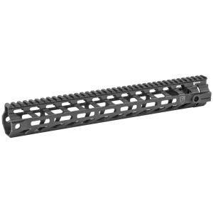 Fortis Manufacturing Parts & Accessories 12 Fortis Manufacturing, Inc. REV II Free Float Rail System, Handguard, 13.8", Continuous Picatinny Top Rail, M-LOK at 3/6/9 O'clock, Does Not Include Barrel Nut, Anodized Black Finish REV-II-14-MLOK