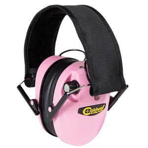 Caldwell E-Max 23dB Low-Profile Electronic Hearing Protection - Pink