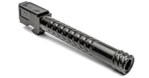 USED ZEV Technologies Glock 17 Gen 1-4 9mm Luger Optimized Match Threaded Pistol Barrel 5.06in 1-14 Twist 1/2x28 Black DLC BBL-17-OPT-TH-DLC