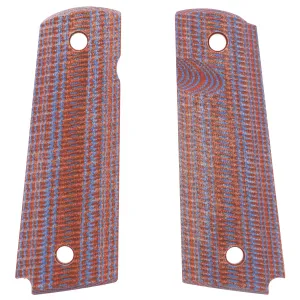 Kimber Team Match Red / Blue Textured G10 Grips for Full Sized 1911 Pistols