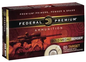 Federal 308 Win. 185gr Berger Juggernaut OTM Tactical Ammunition, 20 Round Box - GM308BH185
