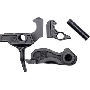 LBE Unlimited G3 Trigger Group Curved AK-47/AK-74 Firearm Part, 4140 Steel, 3-4 lb Pull, Single Hook.